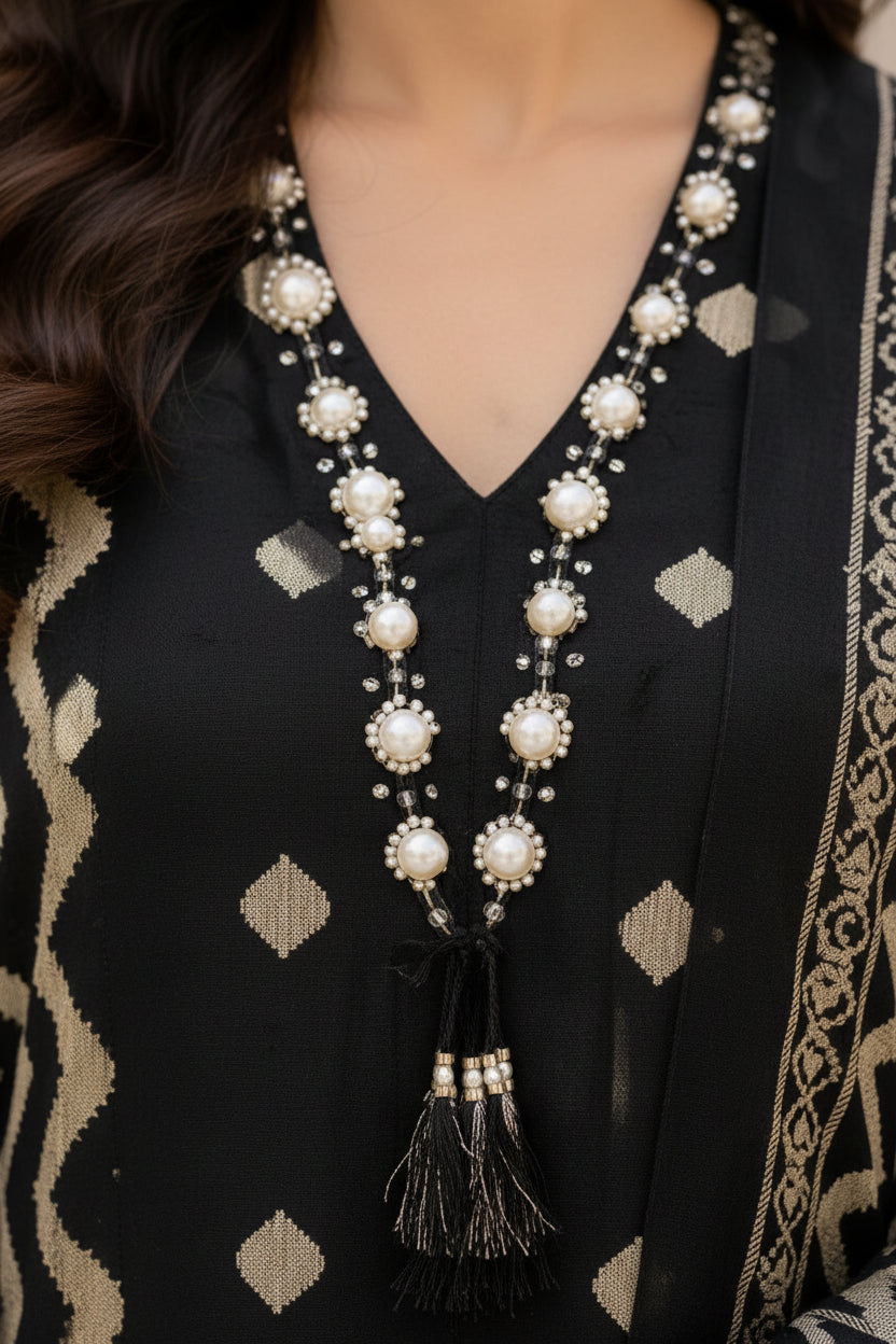 Hand work cotton suit