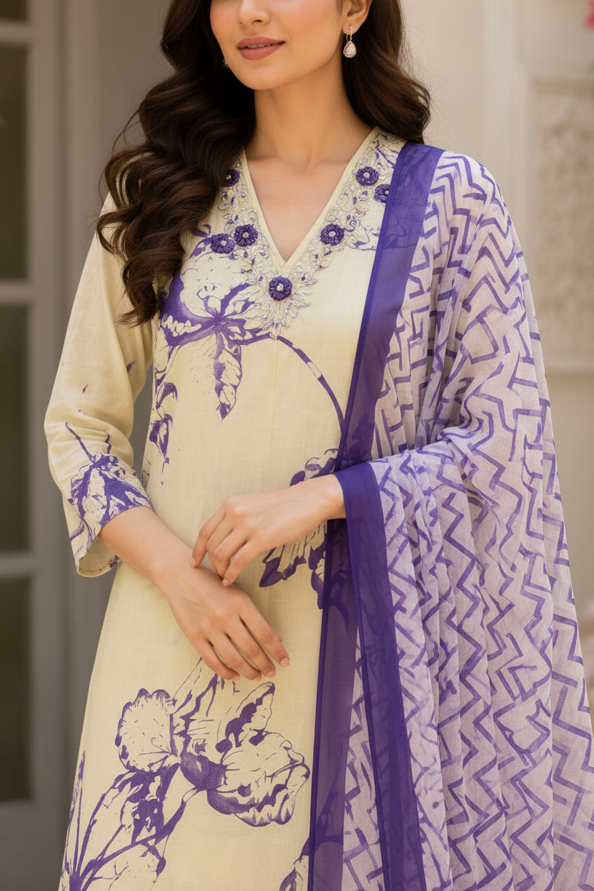 Purple Mul cottons