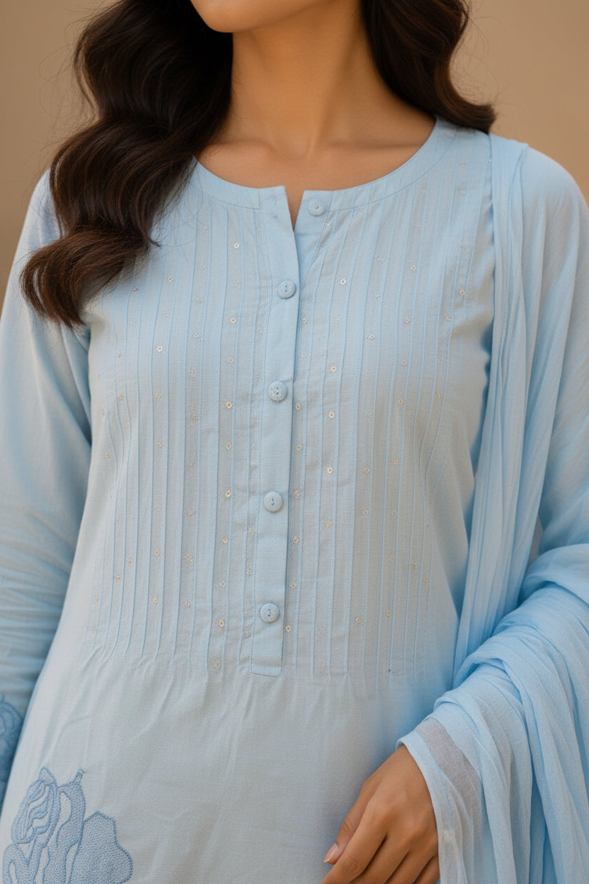 Blue mul cottons