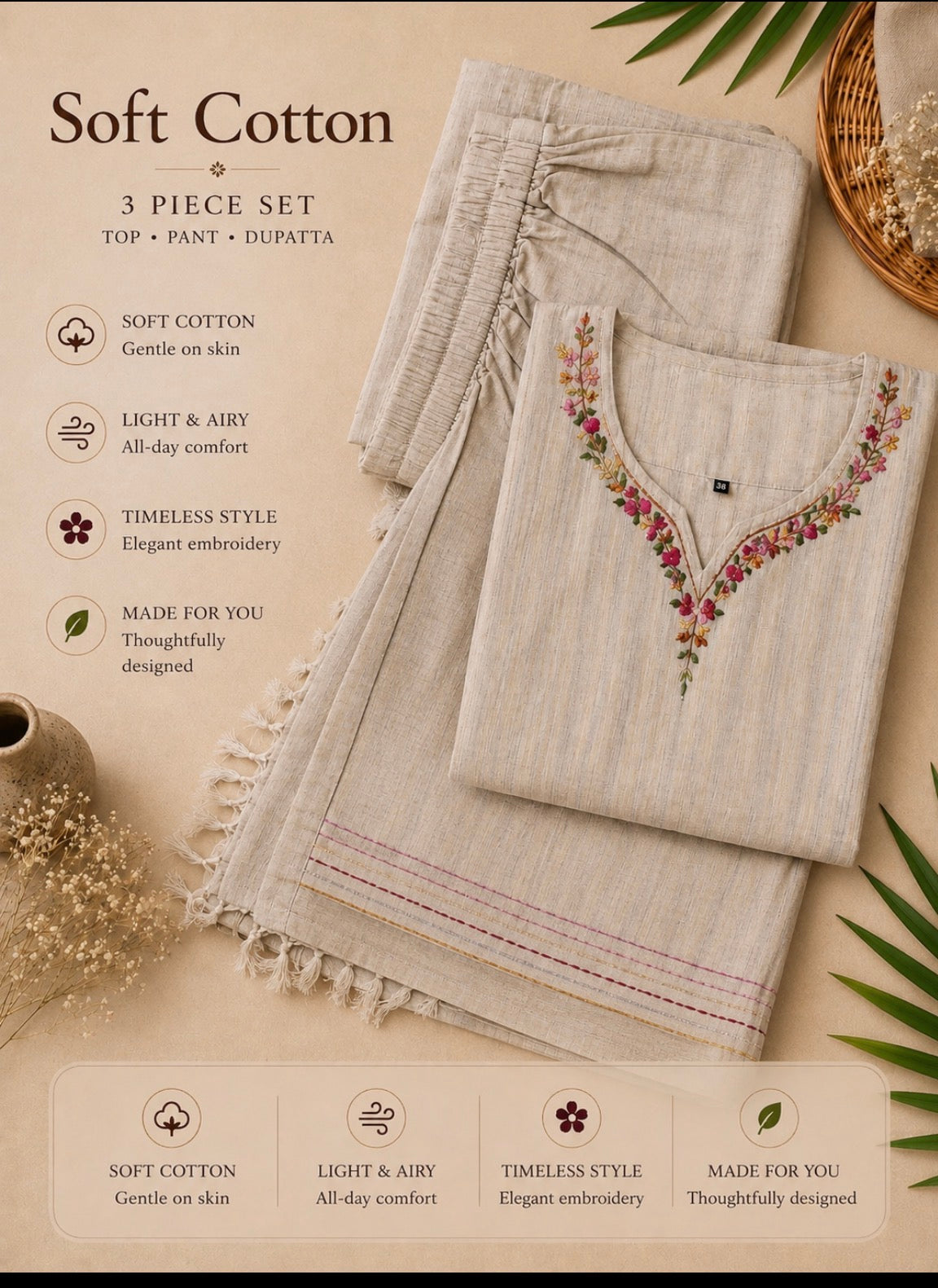 Bamboo linen suit