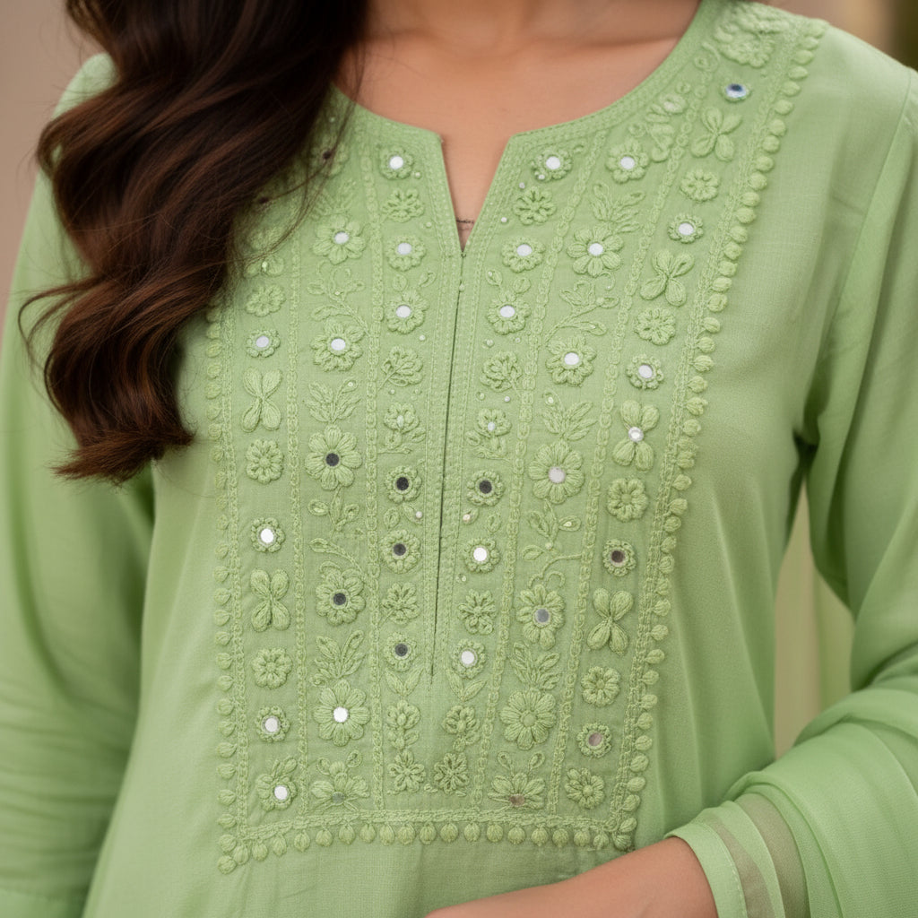 Viscose Organza suit