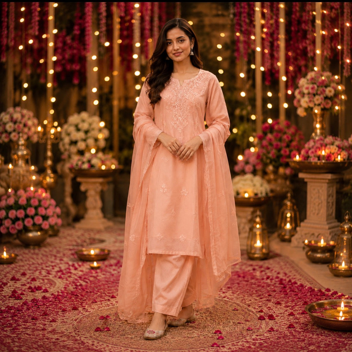 Lucknowi work suit