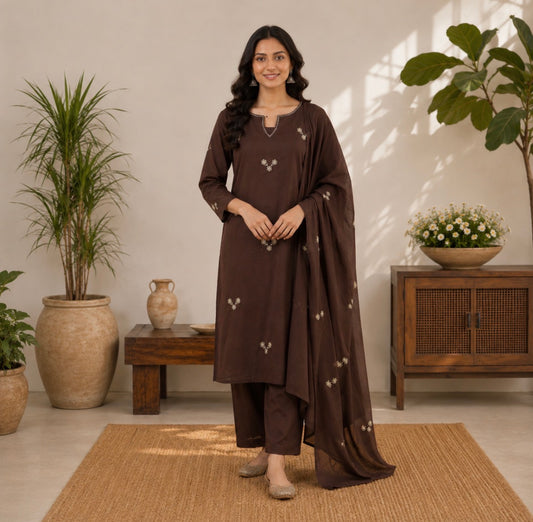 Brown soft cotton