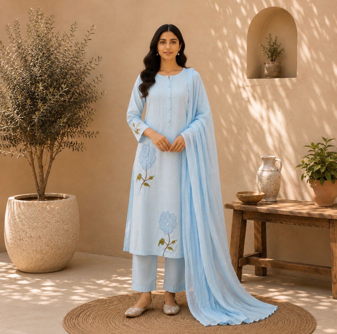 Blue mul cottons