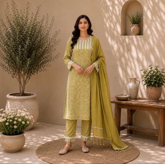 Light weighted cotton suit