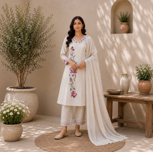 Bamboo linen suit