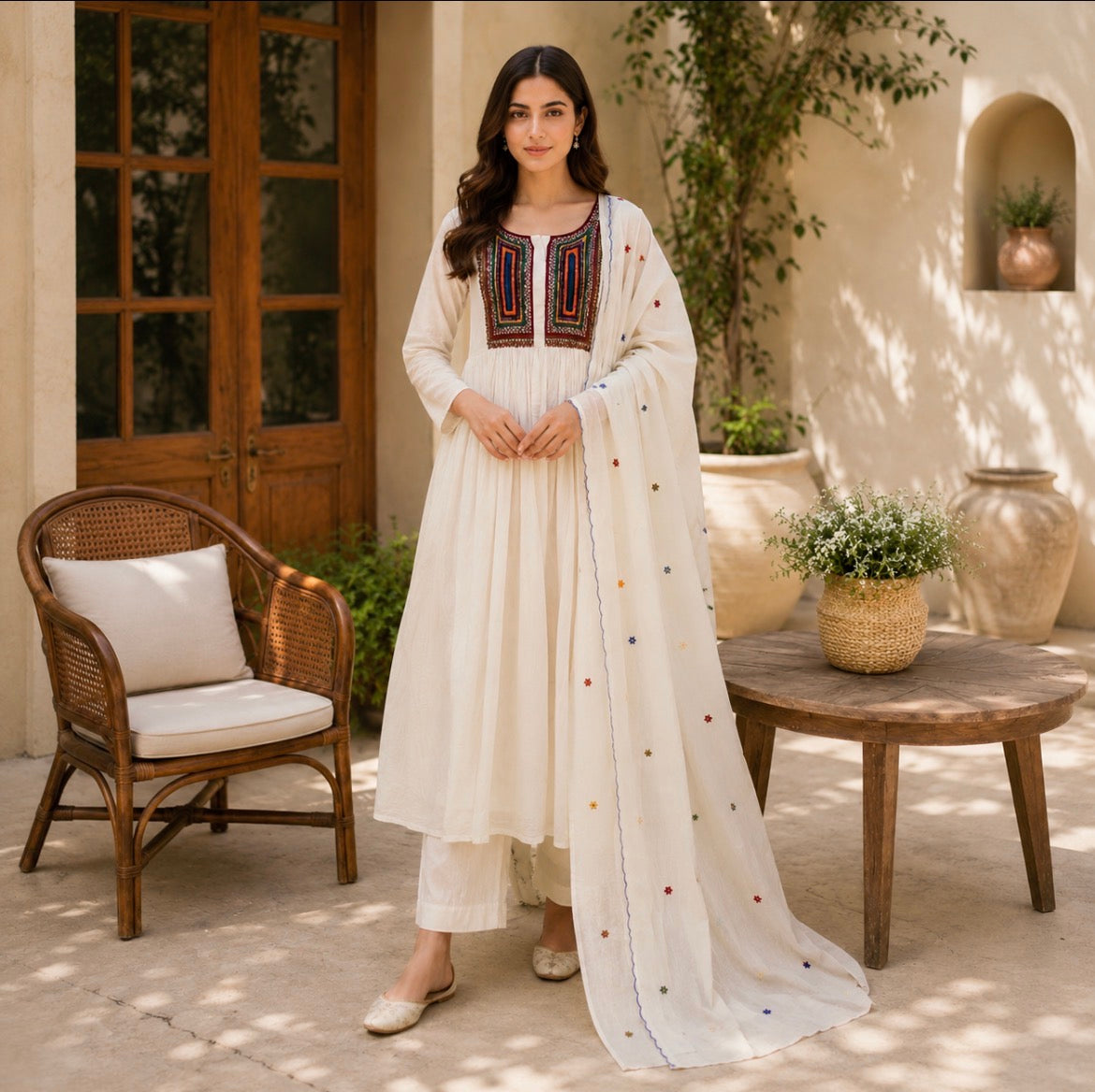 Cream  Cotton set