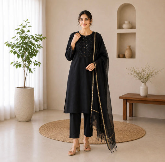 Black Soft cottons