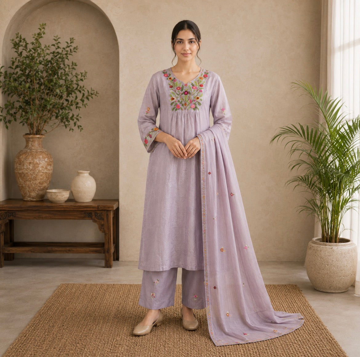 Purple Tissue Suit