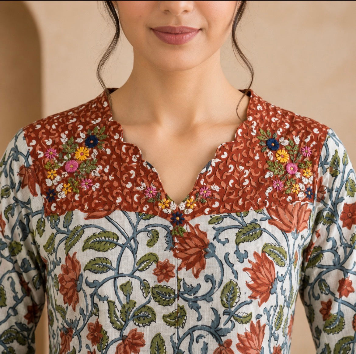 Printed Cotton Suit